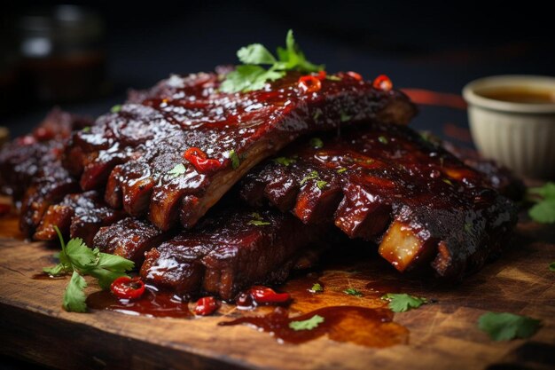 BBQ Beef Ribs Glaze beste BBQ-Bildfotografie