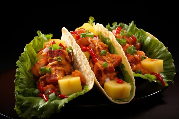 BBQ havaiano Tofu Taco