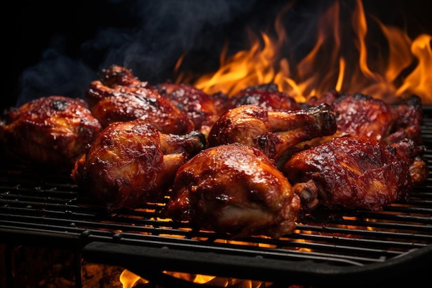 BBQ Turkey Legs Smoking melhor fotografia de foto de churrasco