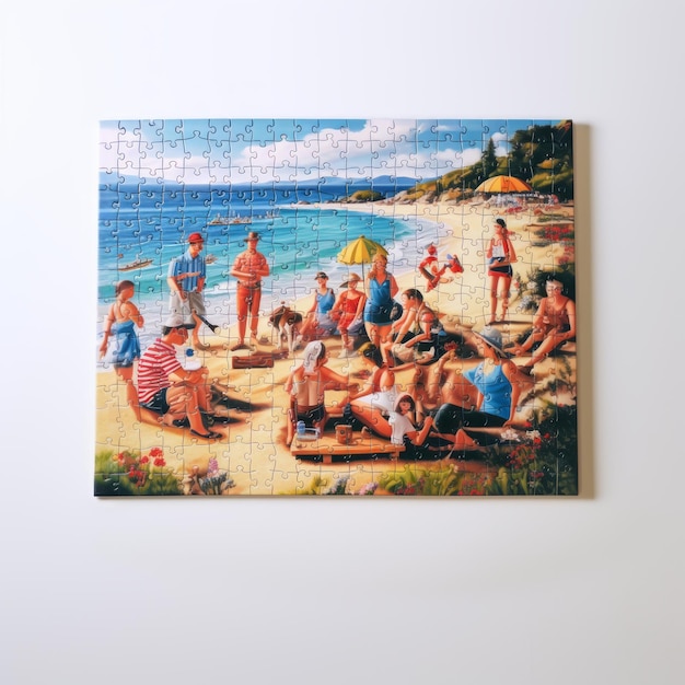 Beach Bliss Ein fesselndes 1000-teiliges Puzzle eines ruhigen Familienurlaubs