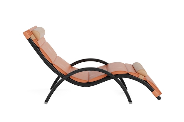 Beach Relax Lederstuhl 3D-Rendering