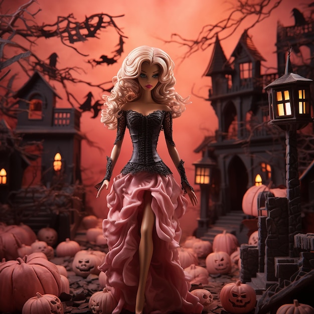 Beängstigendes Barbie-Halloween-Thema