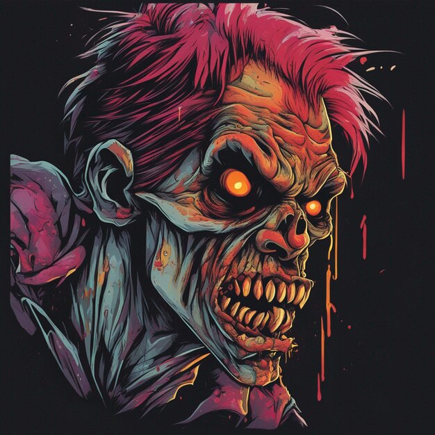 Beängstigendes Zombie-T-Shirt-Design