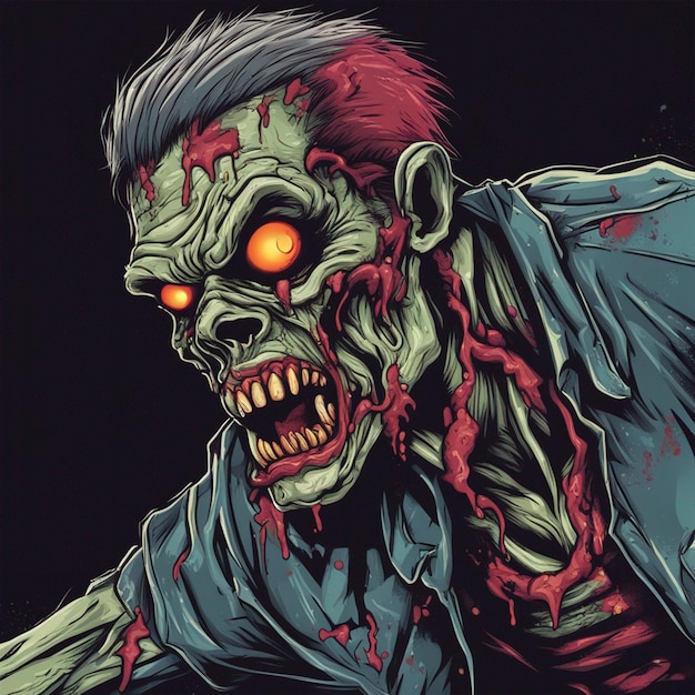 Beängstigendes Zombie-T-Shirt-Design