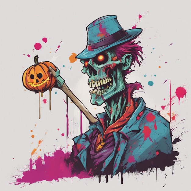 Beängstigendes Zombie-T-Shirt-Design