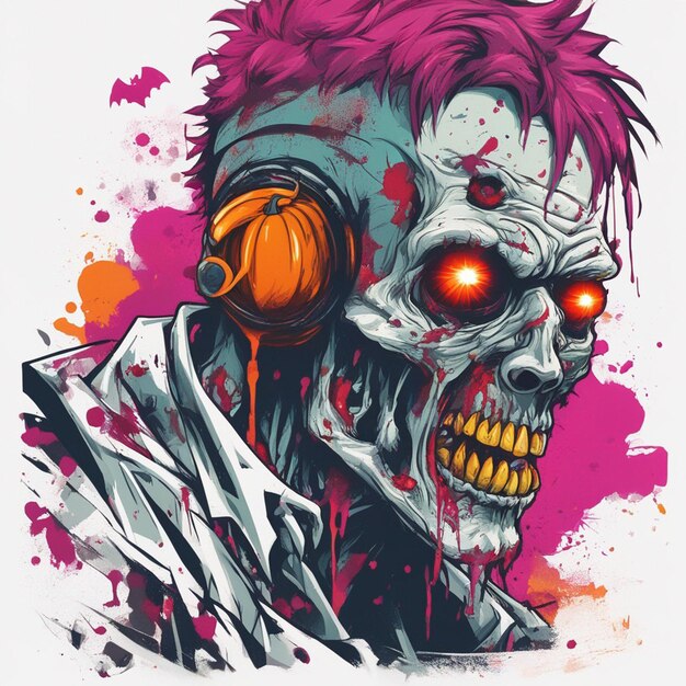 Beängstigendes Zombie-T-Shirt-Design