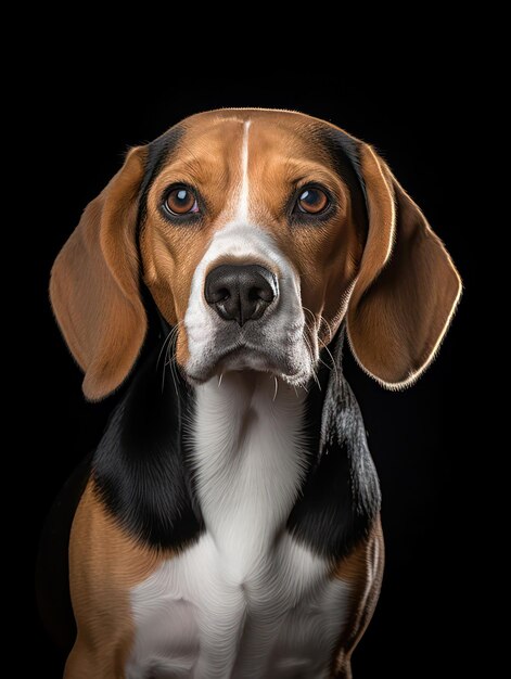 Beagle Dog Studio Shot em Clear Isolated Background Generative AI