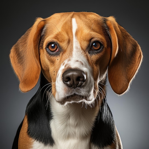 Beagle mit dichromatischen Augen