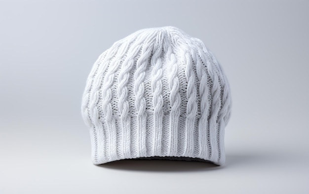 Un beanie en un fondo blanco