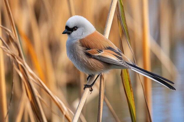 Bearded reedling Vogel Panurus biarmicu