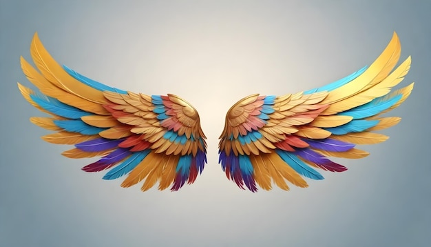 Foto beautiful angel wings backdrop arte digital arte gráfica fotografia desenho de fundo