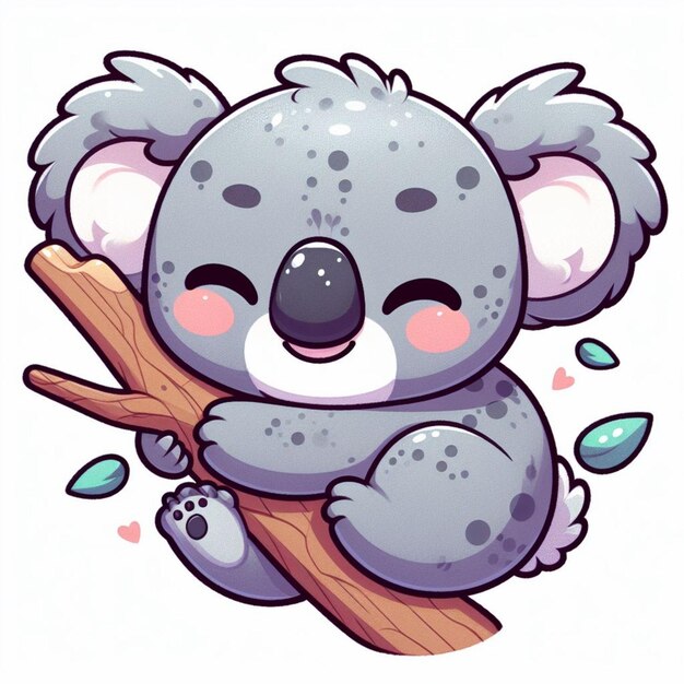 Foto beautiful cute koala vector cartoon illustration