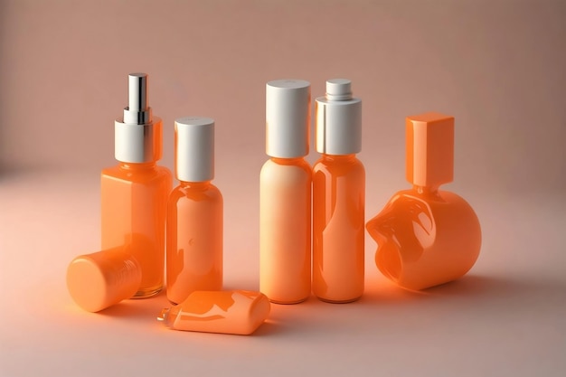 Beauty Cosmatics Flaschenhellorange