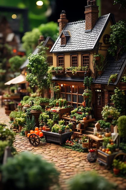 Beauty Tilt Shift con una sesión de fotos única y creativa de un encantador mercado de un pueblo inglés