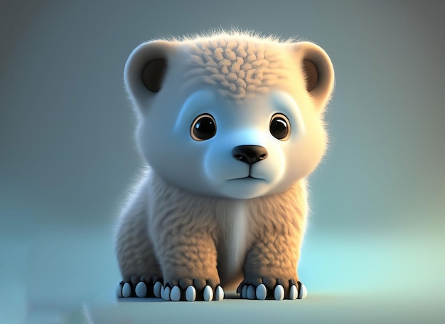 Un bebé animal lindo en 3D