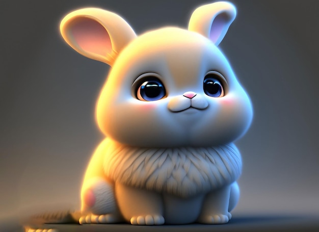 Un bebé animal lindo en 3D