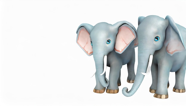 el bebé elefante 3D