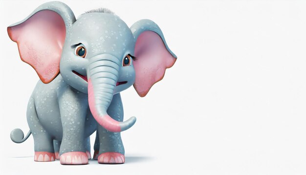 el bebé elefante 3D