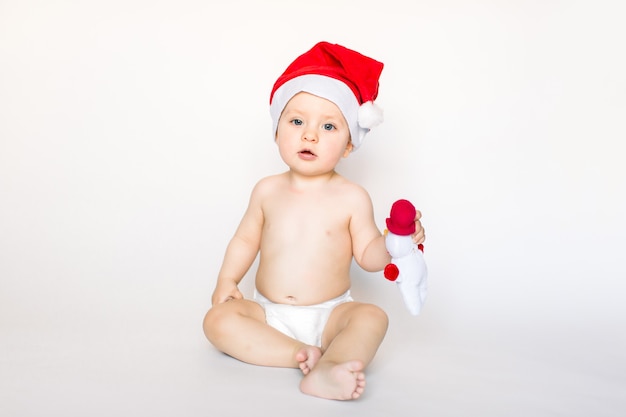 bebe con gorro de santa