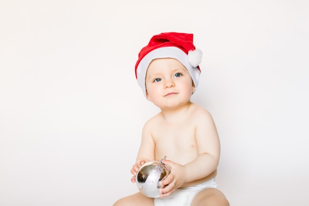 bebe con gorro de santa