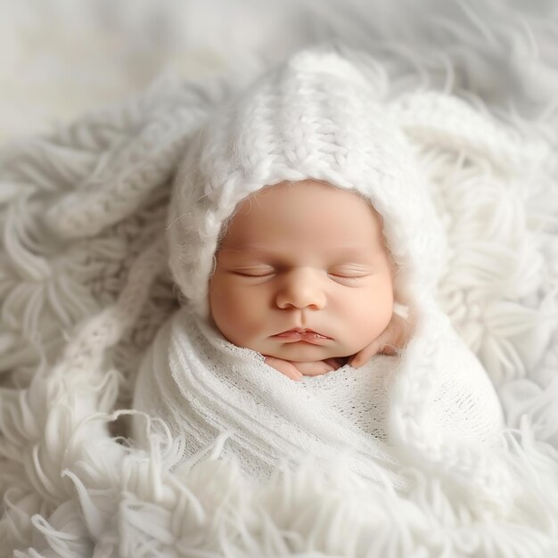 Foto bebé lindo con fondo blanco v 6 identificación de trabajo 9a85b750ada84e52b68fc70c3b475ef3