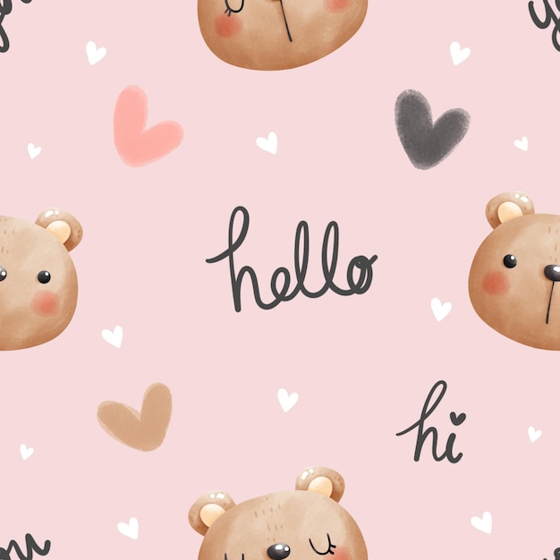 bebê urso padrões perfeitos fundo perfeito