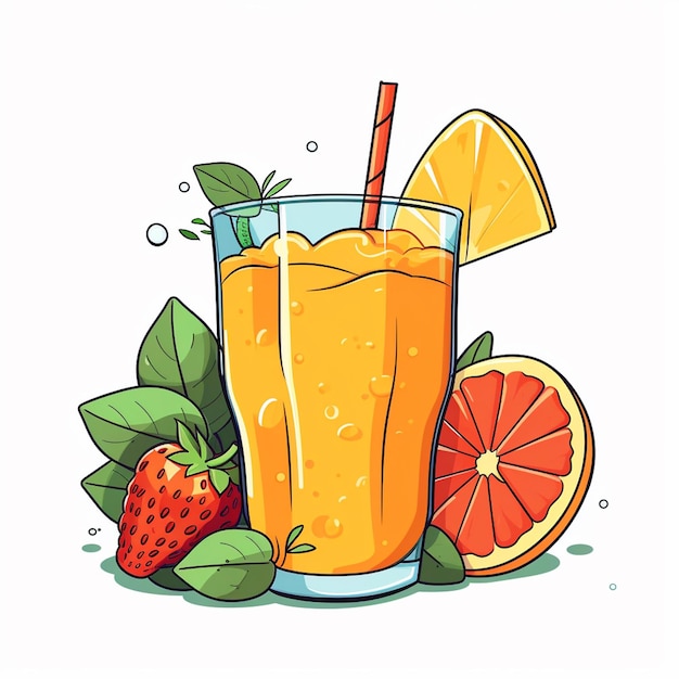 beber jugo de vector líquido fresco aislado de frutas de naranja bebida saludable ilustración de alimentos