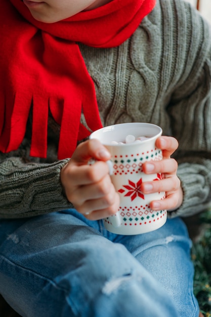 Foto bebida caliente de navidad