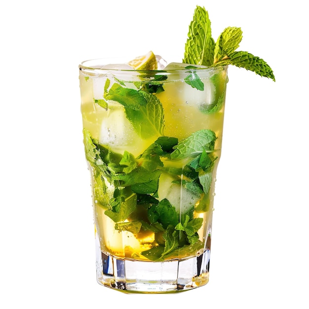 Bebida de coquetel Mojito isolada com fundo transparente