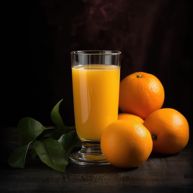 Bebida de laranja fresca