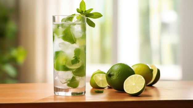 Foto bebida de limão mojito bebida gelada