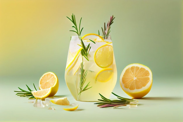 Bebida de limonada refrescante de verão