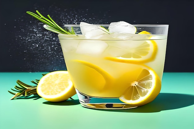 Bebida de limonada refrescante de verão