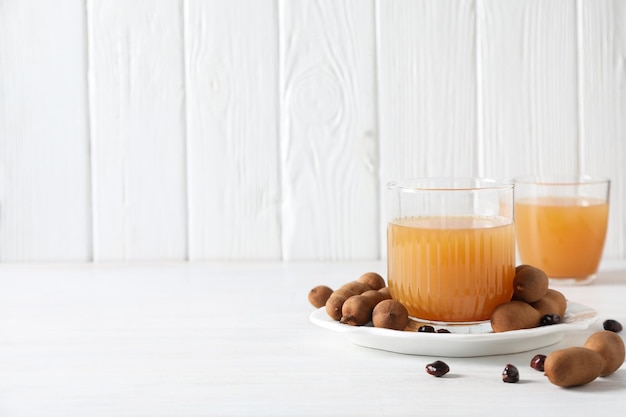 Bebida doce fresca suco de tamarindo bebida saborosa para refrescar