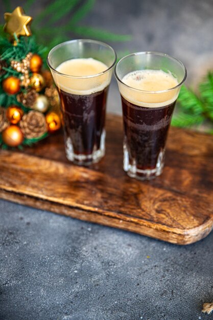 bebida doce quente de natal café coquetel de cacau, refeição doce de ano novo comida lanche