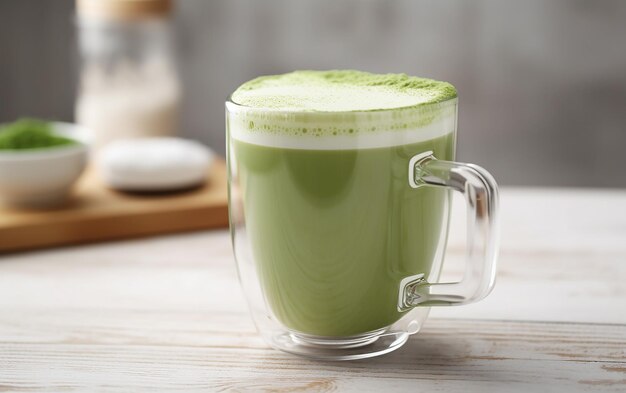 bebida japonesa matcha latte té verde comida y bebidas locales y tradicionales