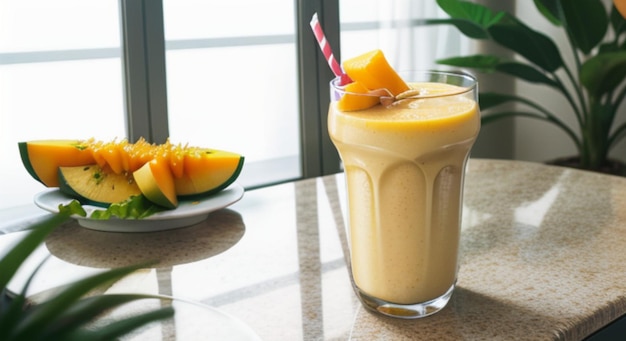 Bebida de jugo de mango