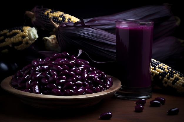 Bebida de maíz púrpura peruana