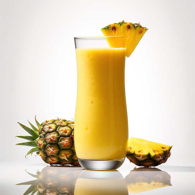 bebida de piña fresca