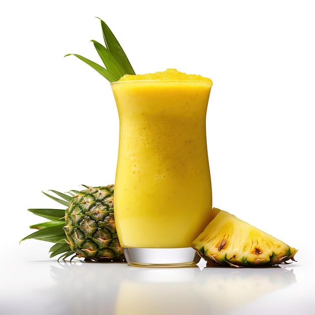 bebida de piña fresca