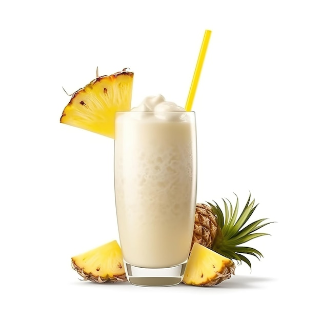 bebida de piña fresca