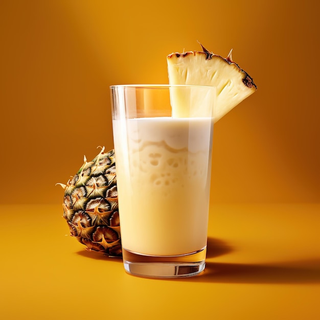 bebida de piña fresca