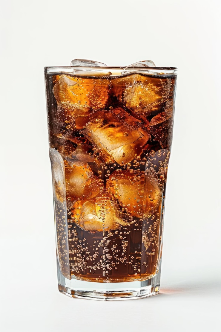 Foto bebida refrescante de cola gelada
