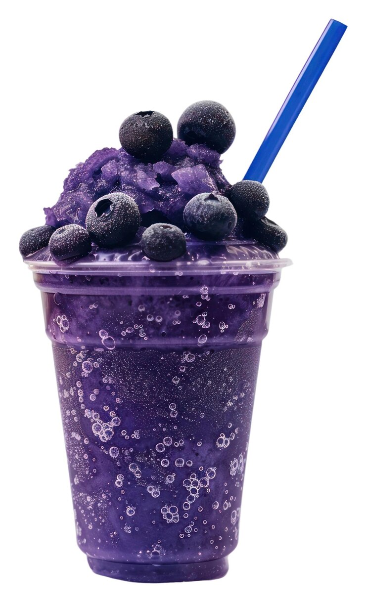 Foto bebida refrescante de mirtilo