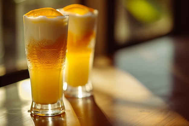 Bebidas de coquetel de sumo de laranja