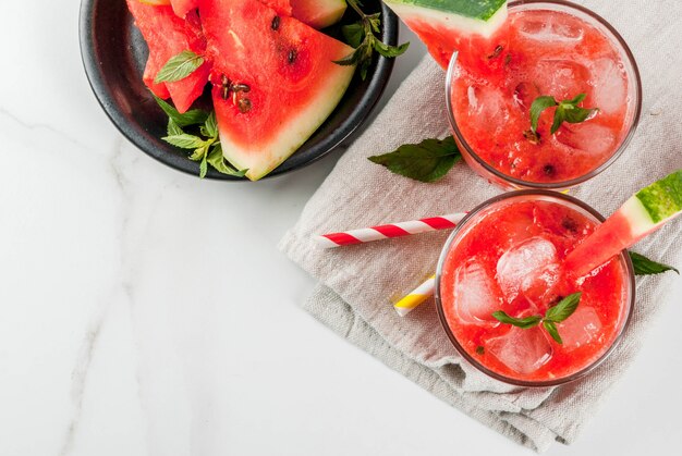 bebidas de verão melancia