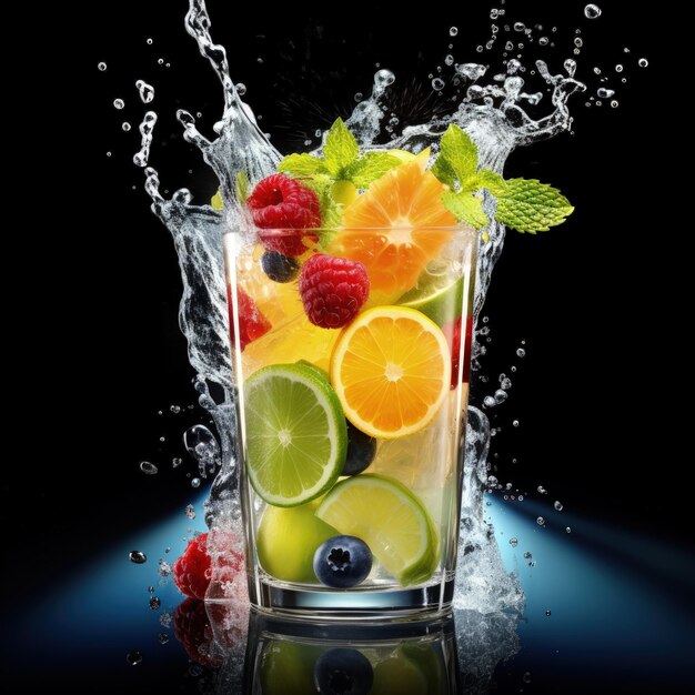 Foto bebidas frías de frutas