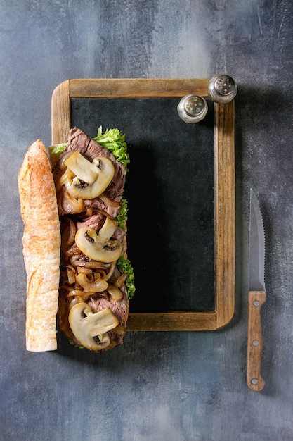 Beef Baguette Sandwich