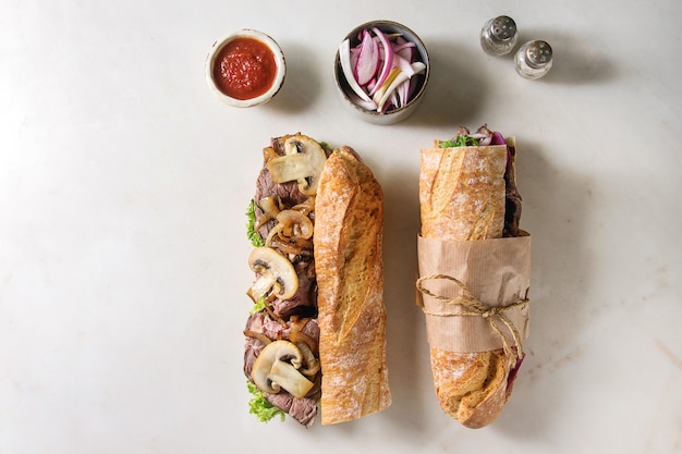 Beef Baguette Sandwich