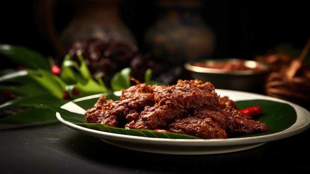 Beef Rendang é um prato Minang originário da região de Minangkabau, no oeste de Sumatra, Indonésia